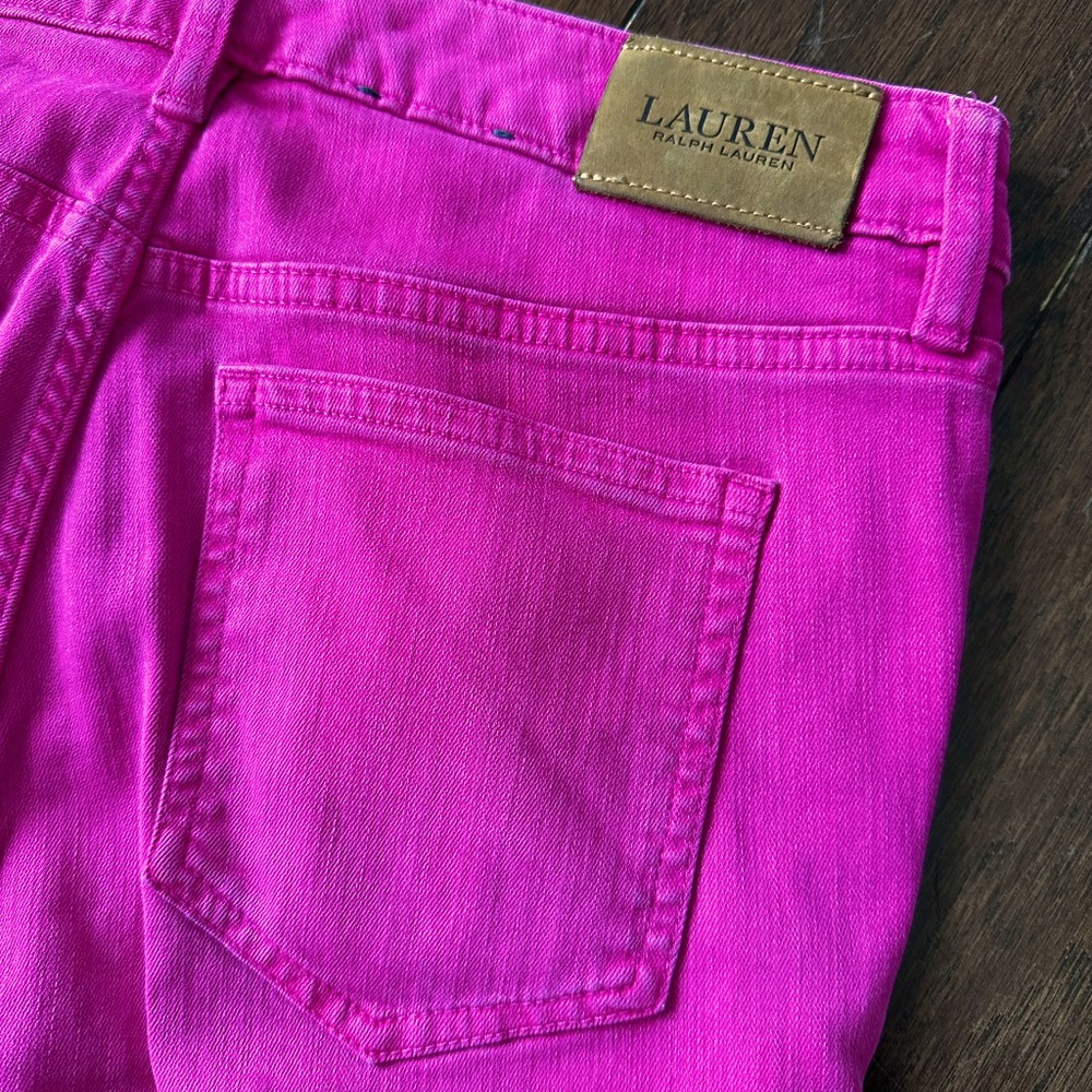Ralph Lauren Bright Pink Skinny Jeans - Picture 5 of 7